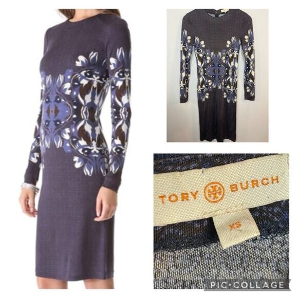 Tory Burch Flavia 100% Silk Dress Size XS - Picture 1 of 12